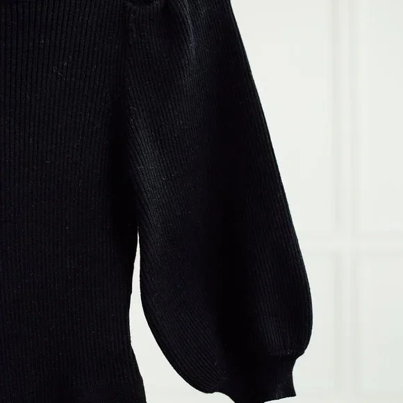 Brielle Puff Sweater Dress - Picture 2 of 5